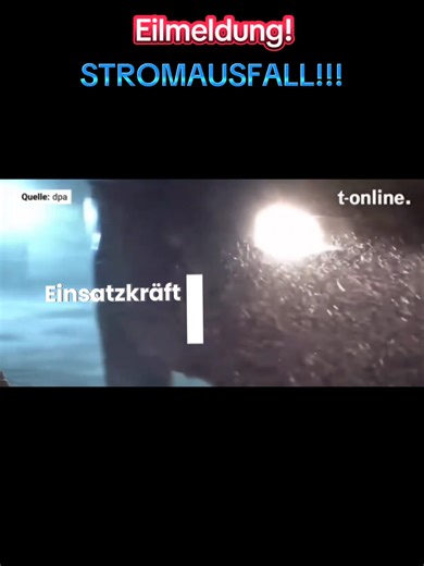 EILMELDUNG!!! STROMAUSFALL, Blackout in Hamburg! #fy #hamburg #stromausfall #blackout #eilmeldung