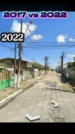 A Street Through Years: 2017 vs 2022 #nostalgia #abandoned #beforeandafter #brazil