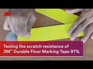 Scratch-Resistant Floor Marking with 3M™ Durable Floor Marking Tape 971L