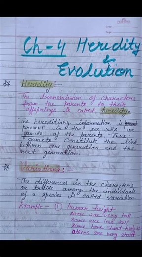 Class10 biology Chapter: Heredity and evolution Part1 #foryoupage #biology #cbse #class10