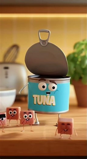 Dancing Tuna Can Cartoon 🔥 !! علبة تونة بترقص وتغني