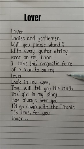 Taylor Swift - Lover song lyrics #trending #lyrics #lover #song #viral #shorts #taylorswift