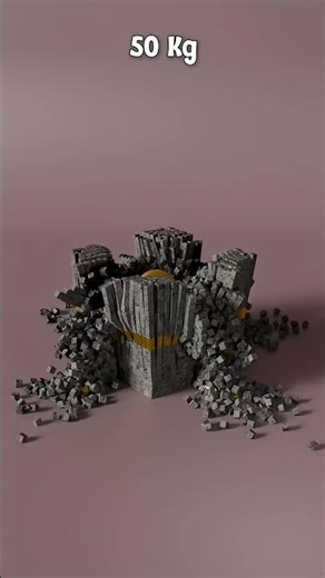 10 000 vs 1kg Sphere Drop Test Simulation 3D Soft Body Simulation