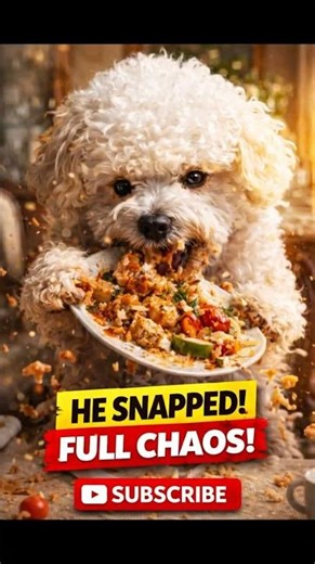 Polite Dog SNAPS & Steals Dinner 😂🍗 (Wait!) #shorts