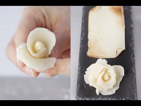 Cooking technique: preparing marzipan decorations