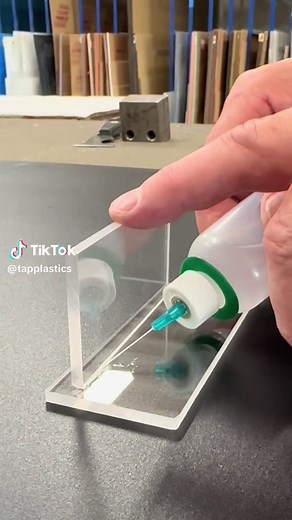 How long does it take for Weld-On 4 to start curing? Here it is in real time! Fast acting and incredibly strong, Weld-On is a solvent that “melts” the acrylic together, with 90% of full strength in 24 hours. #tapplastics #weldon #gluingacrylic