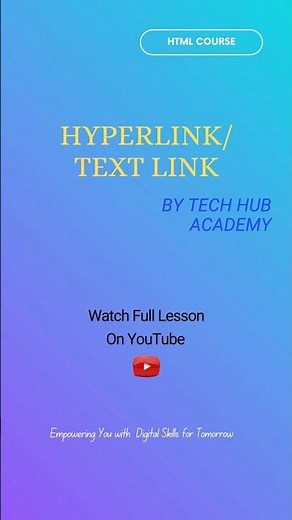 How to create a text link #hyperlink #textlink #lesson10 #fyp #htmlshorts #links #achorelement #code