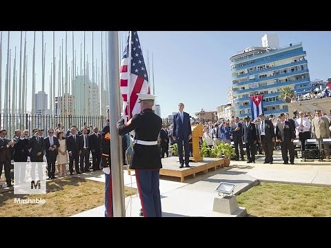 Marines who lowered flag at Embassy in Cuba 54 years ago return for its raising | Mashable