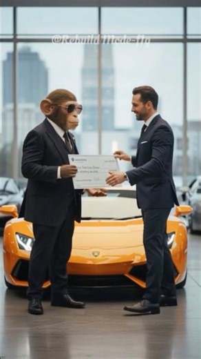 “From Rejection to Respect: The Monkey’s Luxury Comeback 🐒💔➡️🚗✨”#ytshorts #viral #trending #shorts