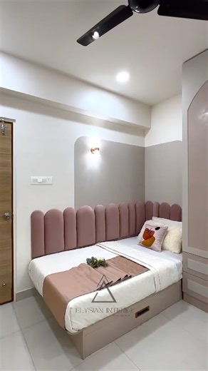 Girls Bedroom Design in Mauve Theme | Cozy Window Bay Seating Ideas | Modern Bedroom Inspiration
