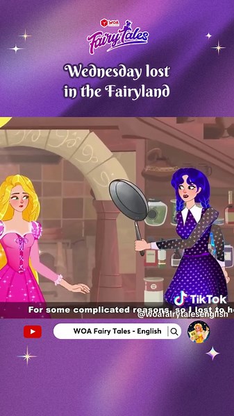 Wednesday Uncovers Fairy Tale Secrets with Rapunzel