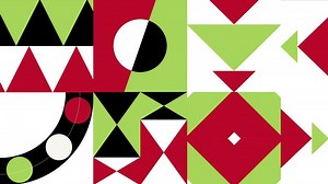 Multicolor seamless pattern with abstract geometrical shapes background