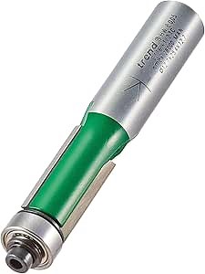 Trend CraftPro Self-Guided Trimmer Cutter Router Bit, 1/2 Inch Shank, 1/2 Inch Cut Diameter & 1 Inch Cut Length, Tungsten Carbide Tipped, C116X1/2TC