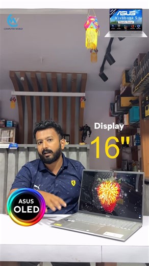 Computer World on Instagram: "✨ Experience the Power of Innovation! ASUS Vivobook S16 (2025) – Ultra Slim, Ultra Smart, Ultra Fast 💻🔥 OLED Display, Intel Ultra 5 Processor & AI Power – Perfect for Students and Creators! जर तुला या लॅपटॉपचे complete details हवे असतील तर comment करा – “ASUS” 💬 Available now at Computer World Kolhapur 🏪 #TechUncle #ComputerWorldKolhapur #ASUSVivobookS16 #ASUSVivobook #ASUSLaptop #IntelUltra5 #OLEDDisplay #StudentLaptop #CreatorLaptop #LaptopReview #UnboxingReel