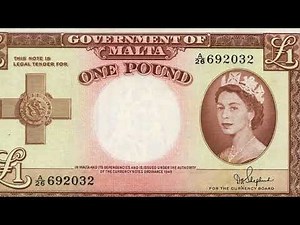 Malta’s £1 Banknote – Queen Elizabeth II and the George Cross