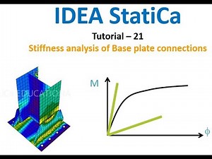IDEA StatiCa - tutorial-21: Stiffness analysis of Base plate connections