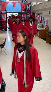 A video clip from the JHHS March of Success at Heartland Elementary today. Congratulations Class of 2025! ❤️🖤 #jhhsfamily | John Hardin High School