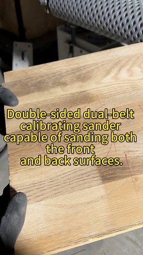 1.1K views | Fully automatic solid wood double-sided double-belt thickness sanding machine for boards and panels — sander / polisher / belt sanding machine. #sander #polisher #polishing #sanding #wood | Jack Yang | Facebook
