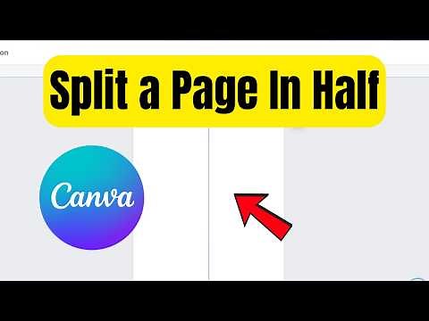 How To Split a Page In Half On Canva