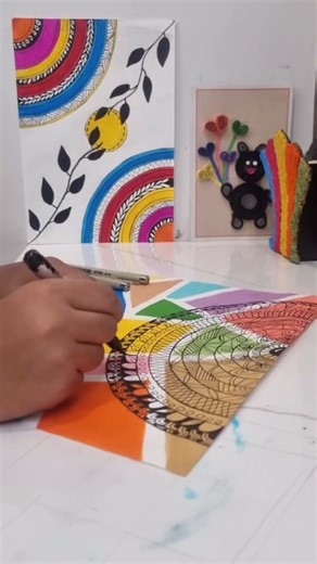 Mandala Art + Color Blocking | BTS Process