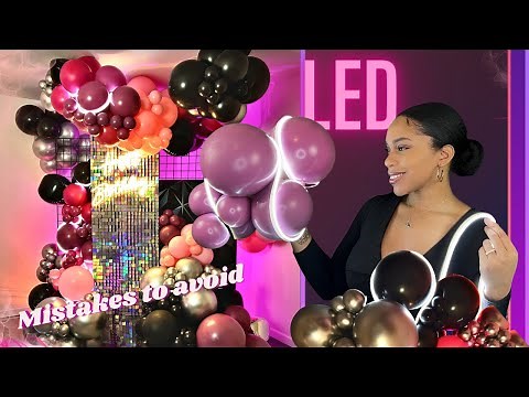DIY: Upgrade LED Lights in Your Organic Balloon Garland + Mistakes to Avoid