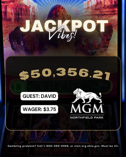 6.1K views · 23 reactions | Congrats to a few of our most recent jackpot winners who took home some SERIOUS CASH!  Could you be next? | MGM Northfield Park | Facebook