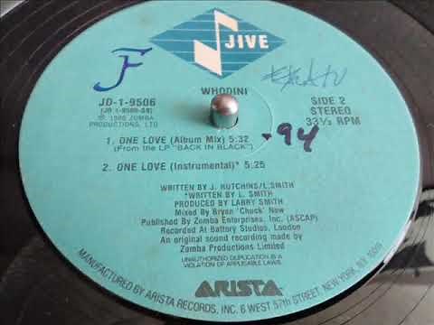 WHODINI- ONE LOVE [ INSTRUMENTAL ]