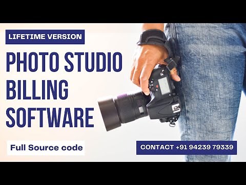 Photography billing software | Photo studio billing software | Photography crm full source code