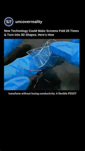 This New Technology Could Make Screens Fold 25 Times & Turn Into 3D Shapes #tech #shorts