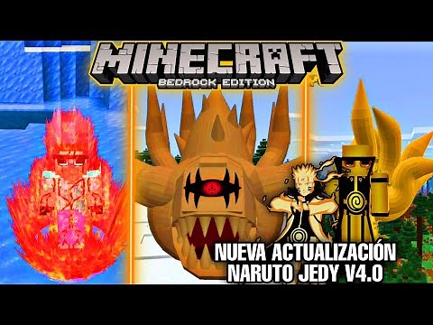 SUPER ACTUALIZACIÓN DE NARUTO JEDY V4.0 PARA MINECRAFT BEDROCK - PE | NARUTO ADDON - MOD