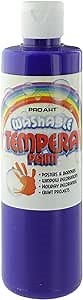 Pro Art Washable Tempera Paint, 8 fl. oz. (237 ml), Ultra Blue