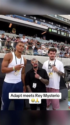 Adapt meets Rey Mysterio #faze #fazeadapt #adapt #reymysterio