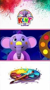 Peinture de visage de monstre amusante de Kent – ​​Apprenez les couleurs ! #shorts #kidseducation