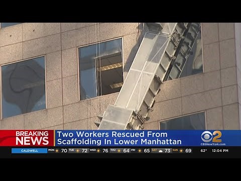 2 Workers Rescued Following Scaffold Collapse In Lower Manhattan