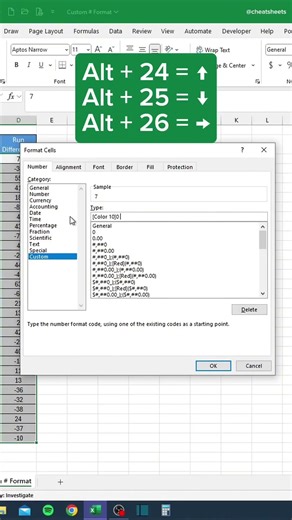 Custom # format in Excel ‼️
