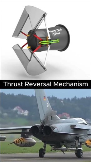 How Thrust Reversal Actually Stops a Jet ✈️ | #automobile #shorts