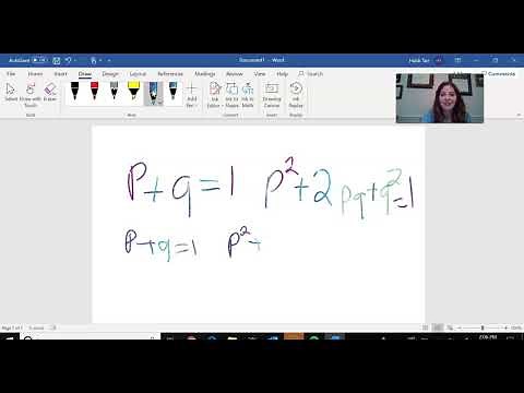 Using the Draw function in word for online tutorials