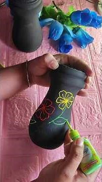 Beautiful flowers pot diy #diy #flowerpot #flowerpotcraft #craft