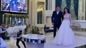 Viral Video: Bride and Groom Left Shell-Shocked as Wedding Cake Falls Over, But There's a Twist