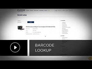 Clover Web Tutorial - Barcode Lookup