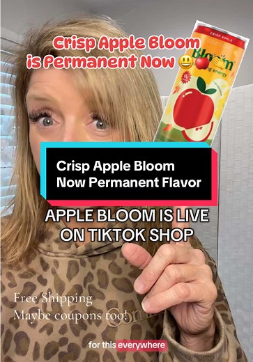 #Inverted The viral Bloom Apple flavor is officially BACK 0‡ - and yes — you can finally grab it on TikTok Shop again. If you missed it the first time, this is the crisp apple sparkling energy everyone was hunting down. Same iconic taste, refreshed can, and that clean, refreshing apple flavor that made Bloom Apple go viral in the first place. Zero sugar, natural caffeine, and the perfect sparkling energy drink for busy mornings, workouts, content days, or when you need an afternoon pick-me-up wi