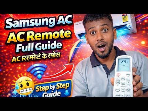 Samsung AC Remote Full Functions Explained | All Buttons Working Guide (Hindi)