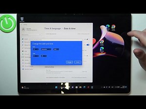 Microsoft Surface Pro X - How To Change Date And Time