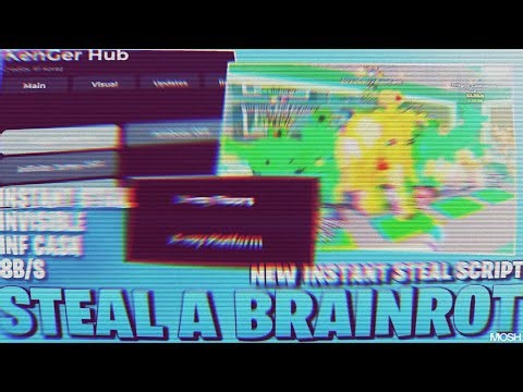 Steal a Brainrot SCRIPT Gui with INVISIBILITY STEAL, INSTANT STEAL, NOCLIP + NO KICK! *NO KEY*