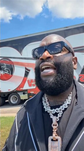 Rick Ross $150K Megalodon 18 Wheeler Trailer, Car Show 2026. Minks In Miami #1 on Radio #rickross