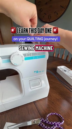 My sewing machine used to feel complicated. Not because it was. But because I was rushing through the motions and not taking the time to actually learn it. I wanted to make a quilt. I wanted to feel creative again. But every time something jammed or skipped a stitch, I’d think, “Welll this isn’t going to work…I’m not good enough!” So I went back to the very beginning. I started simple and I slowed wayyyy down!! I learned how to thread my machine. Slowly. More than once. I pulled out the manual i