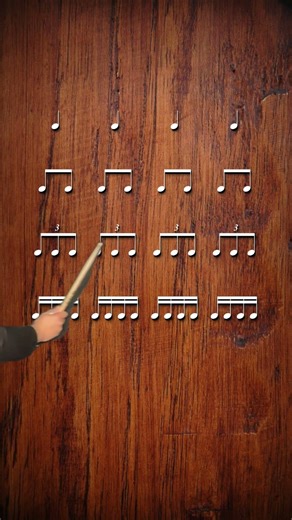 quarter note eighth note triplet note sixteenth note