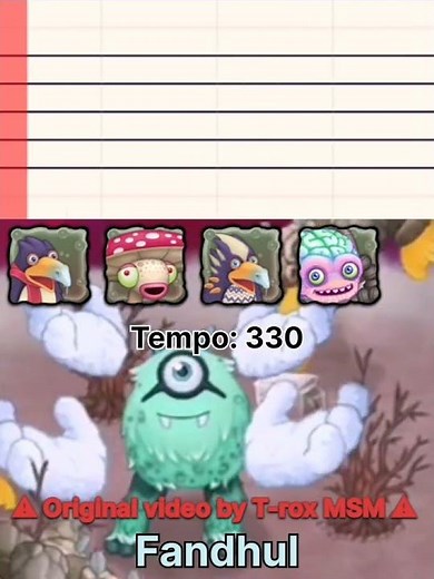 fandhul (video credits:T-rox MSM) - Ethereal unity - MSM composer tutorial #mysingingmonsters #msm