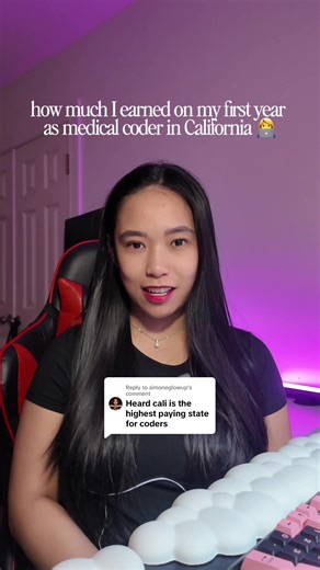 Replying to @simoneglowup here’s how much I earned from my first year doing medical coding for a non-profit hospital. (the original comment got deleted who told me to upload my pay stub lmao 🙊)