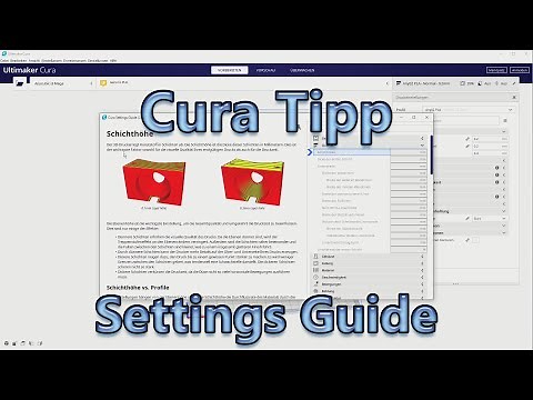 Cura Tipp: Settings Guide